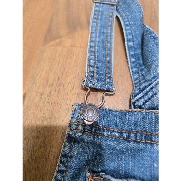 Mossimo Blue Denim Woman's Jean Overalls L - Picture 5 of 9